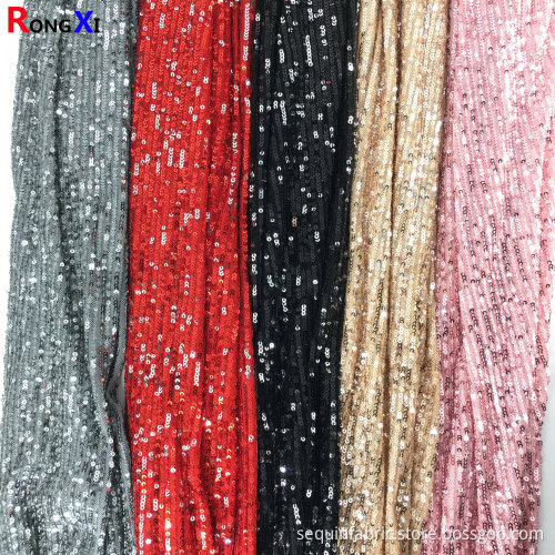 quality Brand 3mm Dress Embroidery Sequin Lace Fabric
